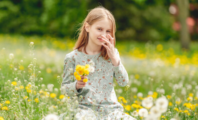 Little girl at nature