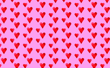 pretty girly love hearts valentine pattern wide pink background