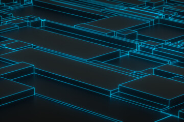 Neon technology background