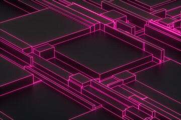 Neon technology background