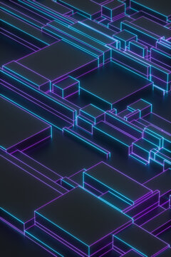 Neon technology background