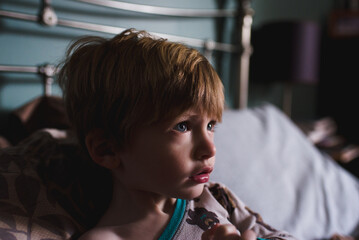 A portrait of a little boy