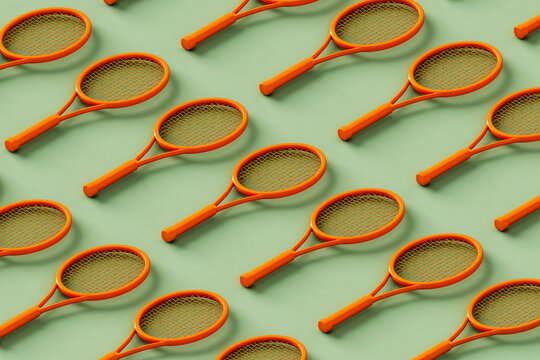 pattern of tennis racket with copy space  of tennis racket with 