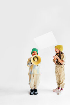 Boy and Girl Playing and Having Fun