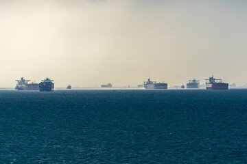 Ships in Singapore Strait