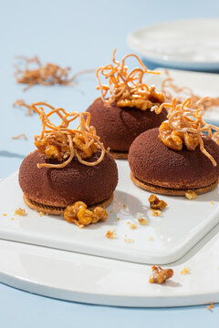 Caramel Filled Pastry, with funky toppings.