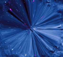 Fototapeta na wymiar abstract blue background with stars/blue hole