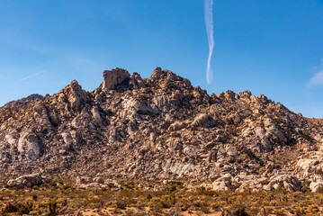 Landscape views from the Mojave Desert, California, United States of America. 