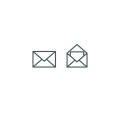 Email symbol, envelope icons