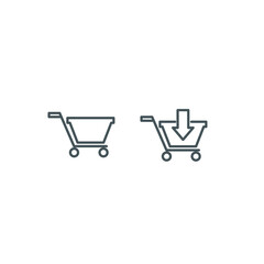 Shopping cart icon trolly icon