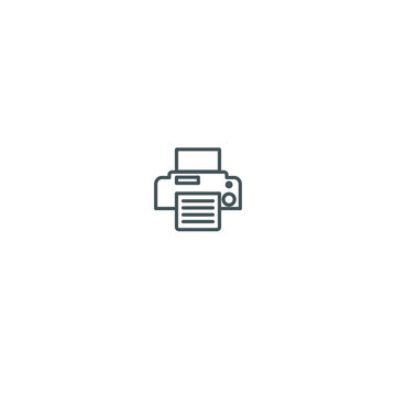 Printer icon, printer symbol, or printer machine icon