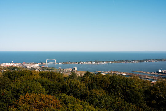 Duluth Harbor as seen from Enger Tower