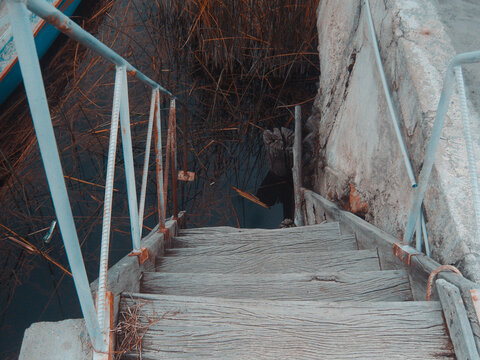 Lake Titicaca altiplano bolivia, highest lake in the world, chosa totora water customs rustic yesteryear boat background