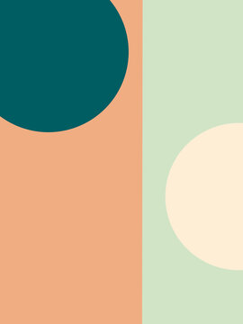 Simple Geometric Pattern In Pastel Colors