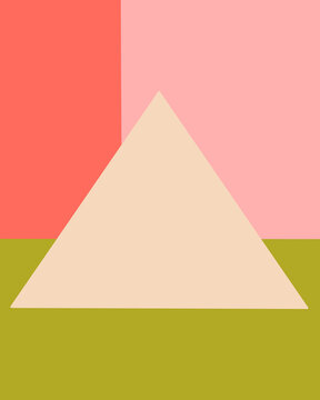 Geometric Illustration Of A Triangle And Rectangles