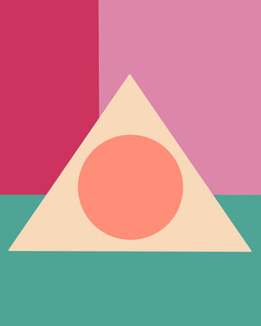 Illustration Of Vibrant Geometric Shapes