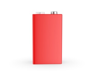 Blank Battery template, 3d render illustration.