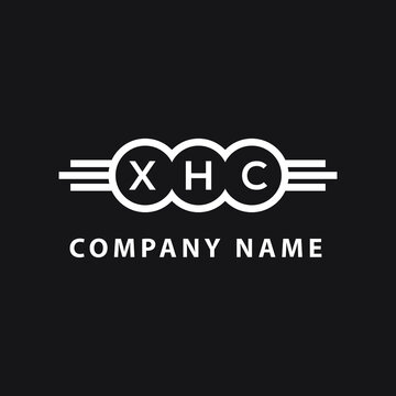 XHC letter logo design on black background. XHC   creative initials letter logo concept. XHC letter design.
