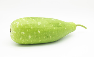 single calabash isolated on white background,vegetable concept