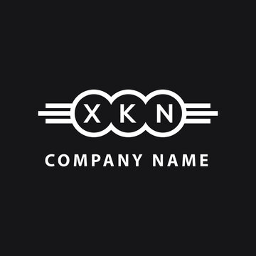 XKN letter logo design on black background. XKN  creative initials letter logo concept. XKN letter design.