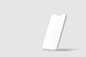 Clay mobile for mockup blank 