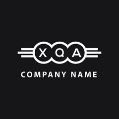 XQA letter logo design on black background. XQA  creative initials letter logo concept. XQA letter design.
