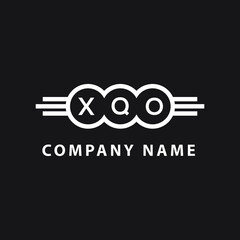 XQO letter logo design on black background. XQO  creative initials letter logo concept. XQO letter design.

