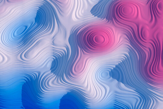 Blue and pink digital mountains