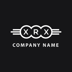 XRX letter logo design on black background. XRX  creative initials letter logo concept. XRX letter design.
