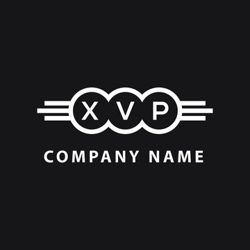 XVP letter logo design on black background. XVP  creative initials letter logo concept. XVP letter design.
