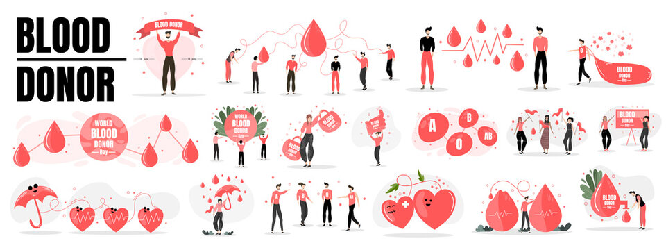 world blood donor day illustration vector design