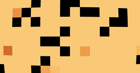 Render with slabs of beige and black squares