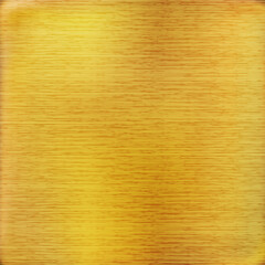 Brushed or polished gold metal texture background. Square Realistic golden jewel backdrop. Vector