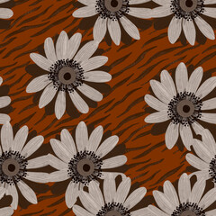 African motifs, Asian pattern, earth tones. Trendy pattern/ Collection - 504521672
