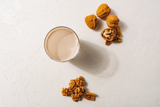 Walnuts with walnut milk