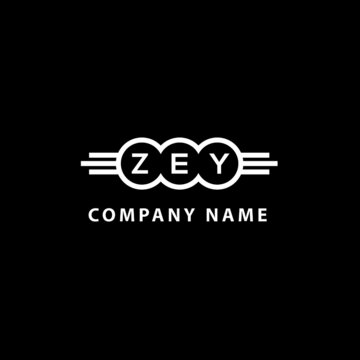 ZEY letter logo design on black background. ZEY  creative initials letter logo concept. ZEY letter design.