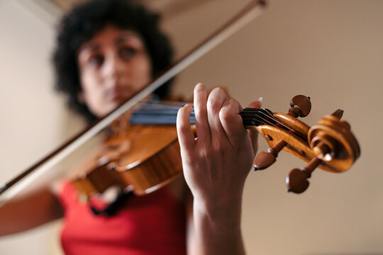 Musician playing the viola