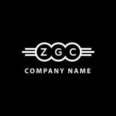 ZGC letter logo design on black background. ZGC  creative initials letter logo concept. ZGC letter design.