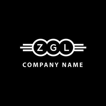 ZGL letter logo design on black background. ZGL  creative initials letter logo concept. ZGL letter design.