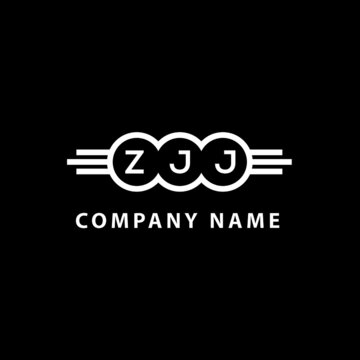 ZJJ letter logo design on black background. ZJJ  creative initials letter logo concept. ZJJ letter design.
