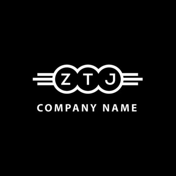 ZTJ letter logo design on black background. ZTJ creative initials letter logo concept. ZTJ letter design. 