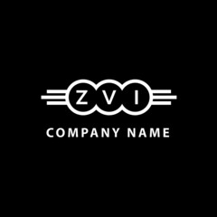 ZVI letter logo design on black background. ZVI creative initials letter logo concept. ZVI letter design. 
