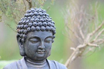 portrait statuette bouddha