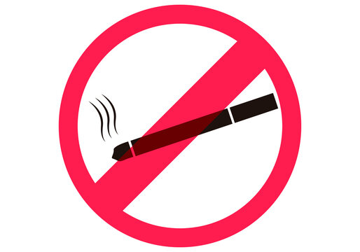Se&ntilde;al de prohibido fumar en fondo blancol.