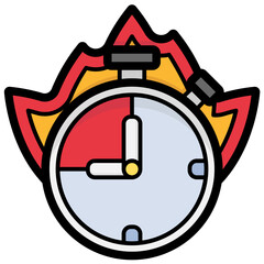 Deadline filled outline icon,linear,outline,graphic,illustration