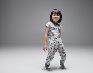 Asian children amuse themselves