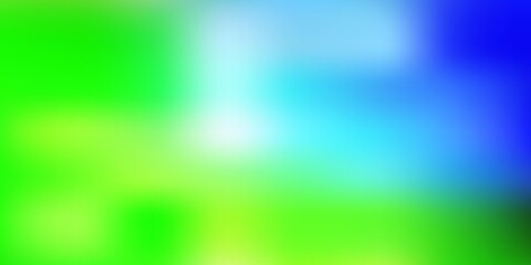 Light blue, green vector blur template.