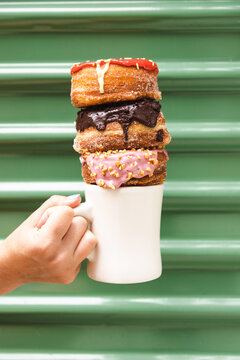 Tower of donuts.