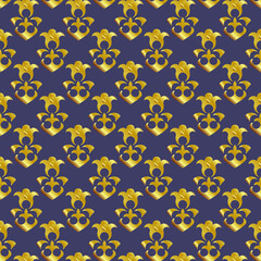 Seamless pattern golden shade in islamic style. Vector background 