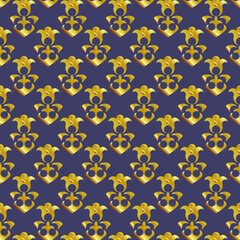 Seamless pattern golden shade in islamic style. Vector background 